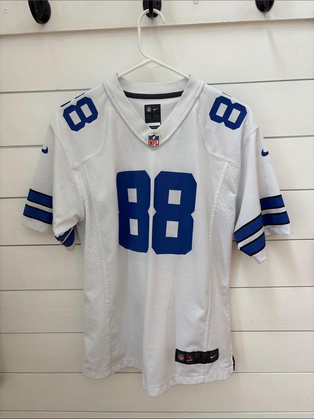 Nike kids White & Blue NFL #88 Football Jersey